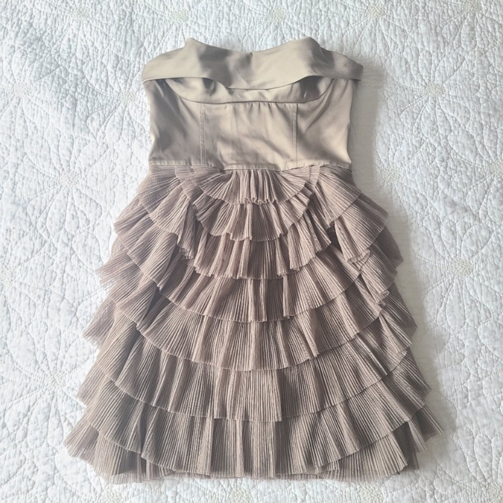 BCBG Max Azria Ruffle Cocktail Dress